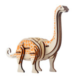 Деревянная трехмерная головоломка с лазером, интеллектуальная игрушка, деревянный динозавр, модель животного, в 3d формате, DIY, подарок на день рождения