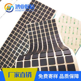 硅胶垫片圆形黑色防滑硅胶垫背胶自粘硅胶脚垫方形硅胶垫自粘硅胶