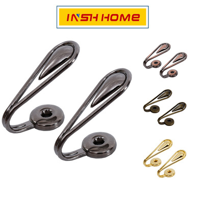 跨境供应 上墙毛巾挂钩窗帘挂钩 门窗单钩打孔承重浴室衣帽吊钩