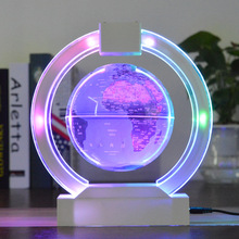 磁懸浮地球儀客廳工藝品家居擺件發光禮品創意公司英文中6寸