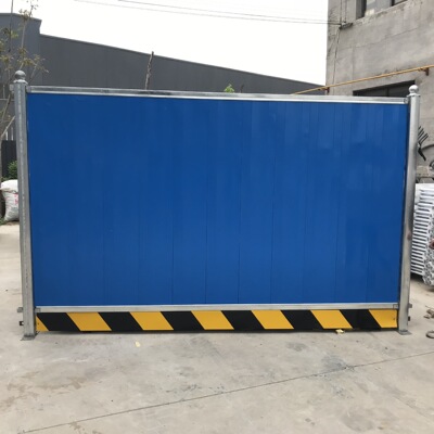 厂家直销彩钢围挡市政 道路施工铁皮瓦围挡 新型临时彩色市政围挡