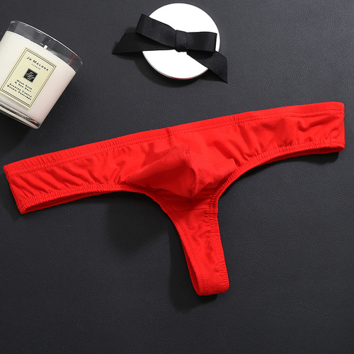 Mens G-String Crossdressing Thong Sexy Overseas Cotton Three-Piece Agent Wholesale Direct Selling New Release