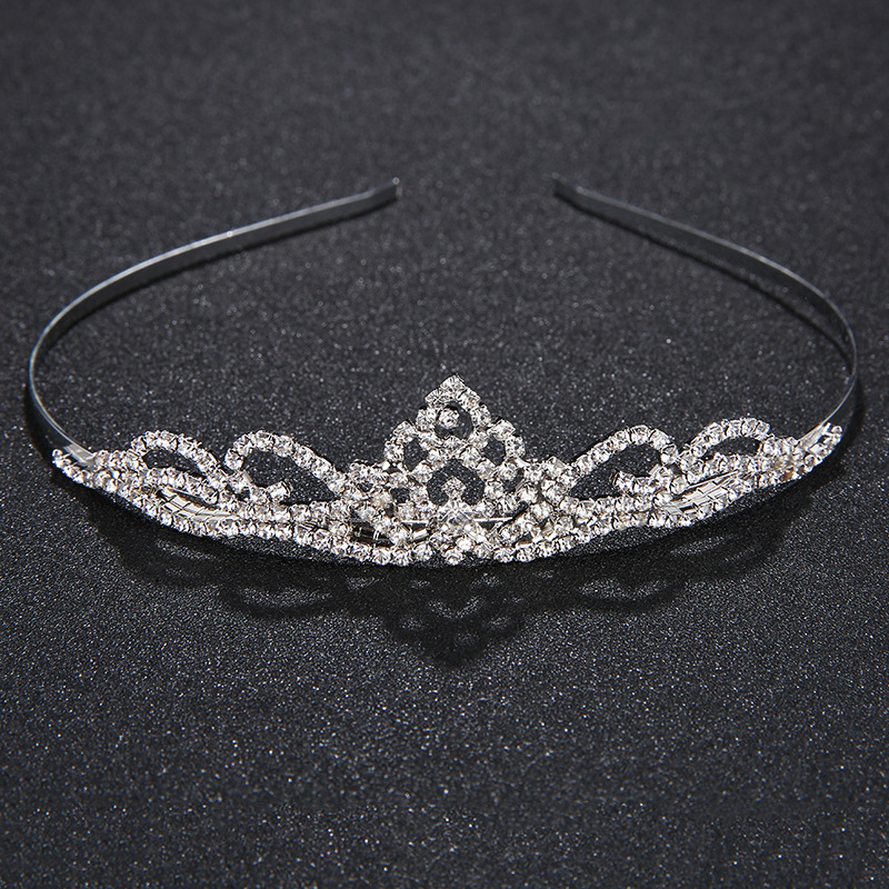 Bridal Jewelry Tiara Hair Accessories Rhinestone Crown Simple Style Bridal Jewelry display picture 5