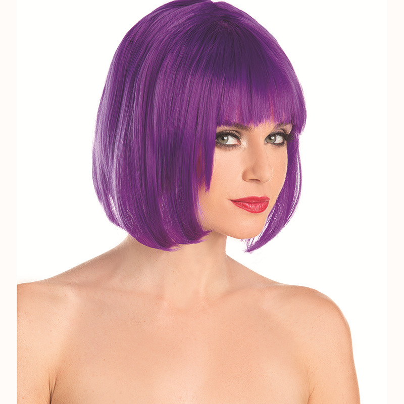 NEWLOOK BW090 Peluca de cabeza Bobo multicolor Moda europea y americana