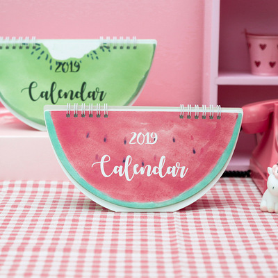 South Korea stationery wholesale SG-880 2019 Fruit shape Table calendar Desktop Calendar Creative calendar