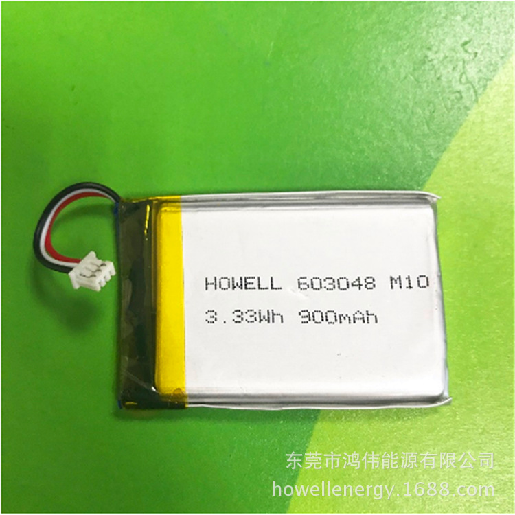 可充锂电池603048-900mah 3.7v GPS跟踪