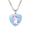 Children's cartoon accessory, pendant, necklace heart shaped, suitable for import, Birthday gift