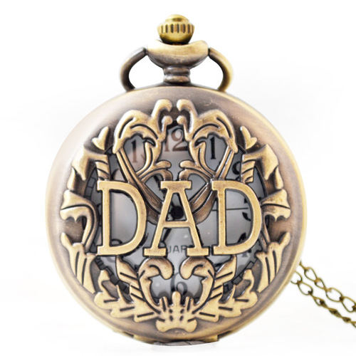 Men's Casual Style Quartz Pocket Watch DAD Retro Skeleton Pocket Watch Boshiya Fashion Flip Quartz Pocket Watch Wholesale