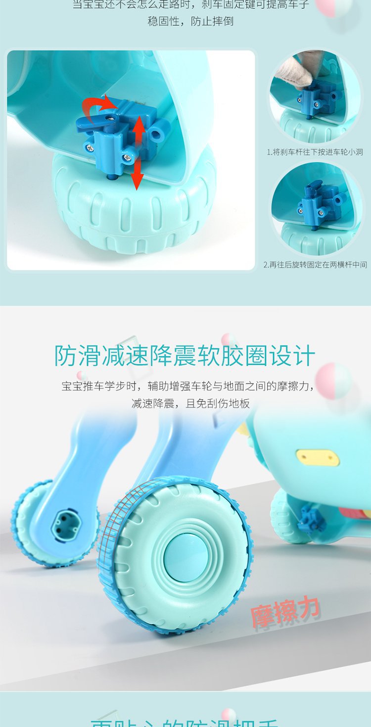 热卖新品婴幼儿早教益智防侧翻助步车13个月-3岁宝宝多功能学步车详情图6