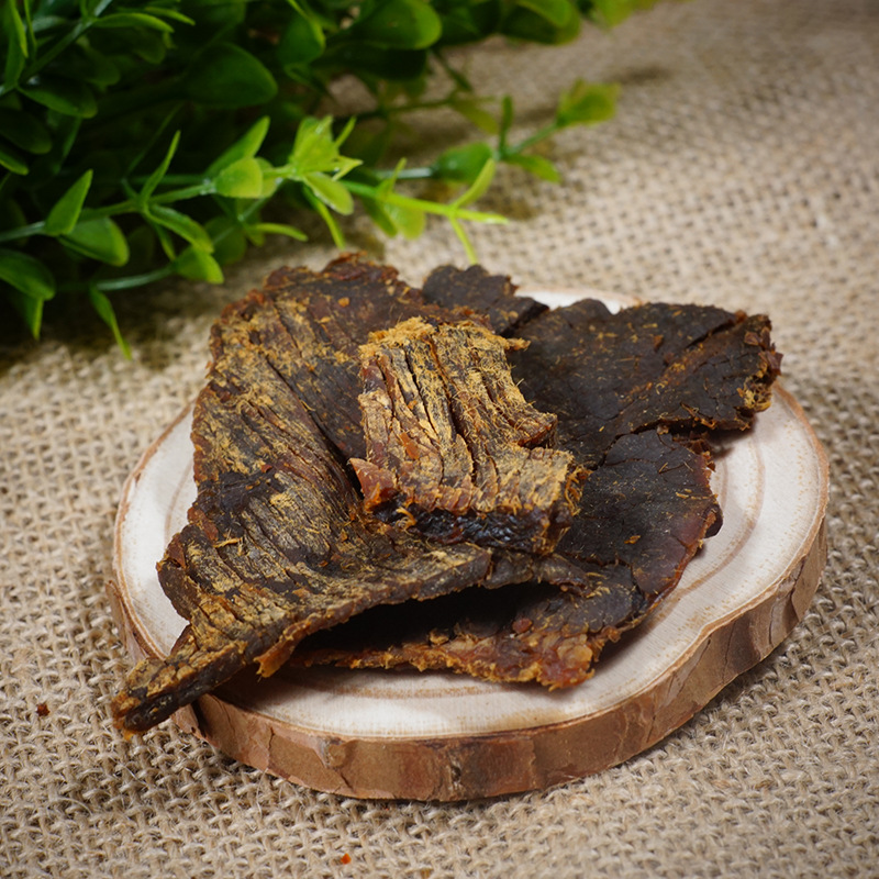 手撕牛肉干温州湖岭风干牛肉干片500g独立小包批发香辣五香牛肉干|ms