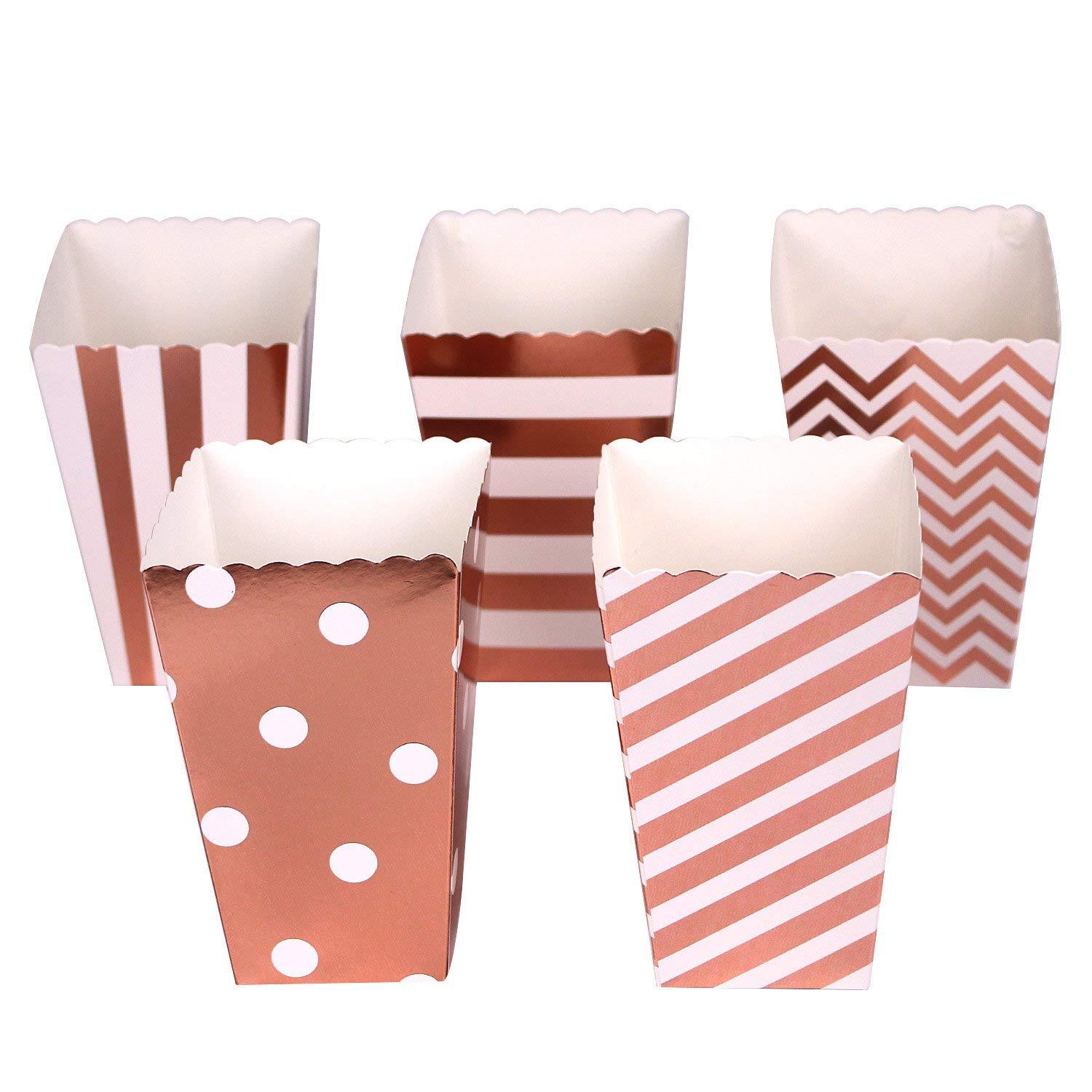 Special Offer Rose Gold Popcorn box Manufactor goods in stock supply Requirement customized Delivery Exit Europe and America quality