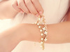 Huailang jewelry dripping beaded leather rope pearl bracelet