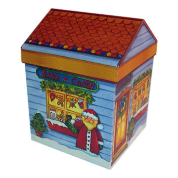 屋形礼盒天地盖茶叶包装盒 圣诞屋型翻盖盒外包装礼品盒工艺纸盒
