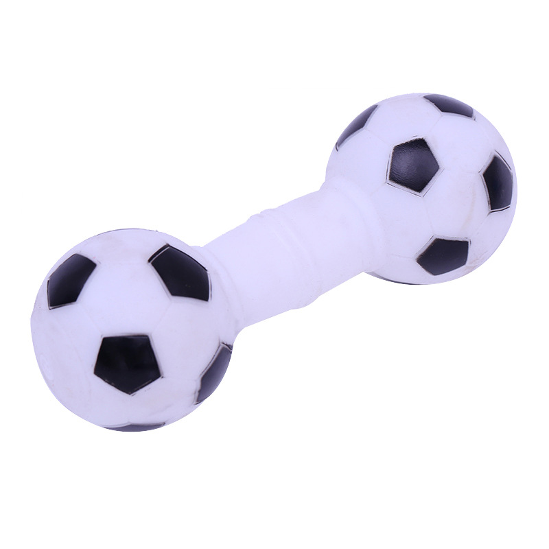 Suministro directo de fábrica Bola de juguete de sonido para mascotas Bola de juguete de vinilo lanzando juguete interactivo para perros resistente a mordeduras molares