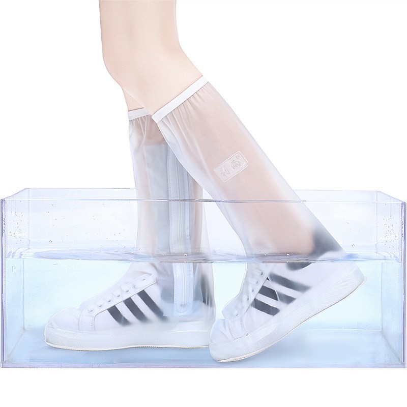 盐湖雨天耐磨高筒防沙加厚防滑户外鞋套防雨茶卡骑行耐磨防水