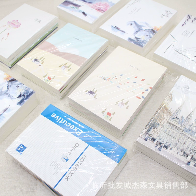 32K Office Card Copy Мягкая копия Офисная поэзия и живопись Английский студенческий дневник Jiangnan Простой и свежий Серия 32