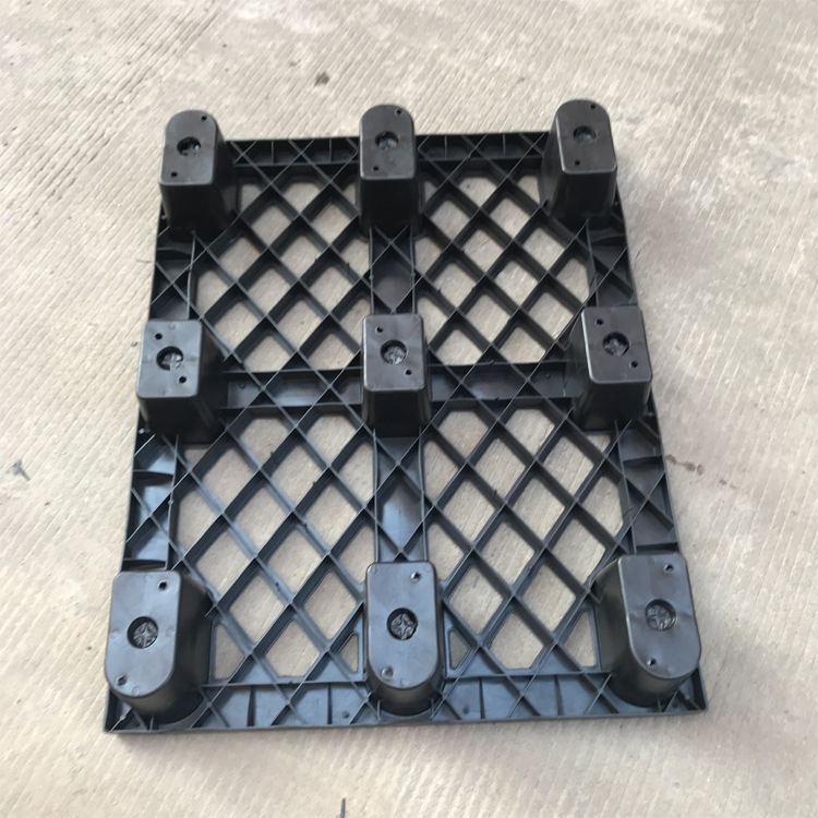 防静电1210塑料卡板九脚塑料托盘塑胶栈板仓库地台板新料栈板