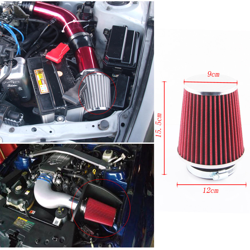 汽车改装高流量空滤冬菇进气蘑菇头空气进气滤清器防尘滤芯