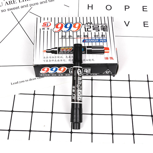 Wholesale black/blue/red thick tip marker pen oil pen express logistics hook line pen