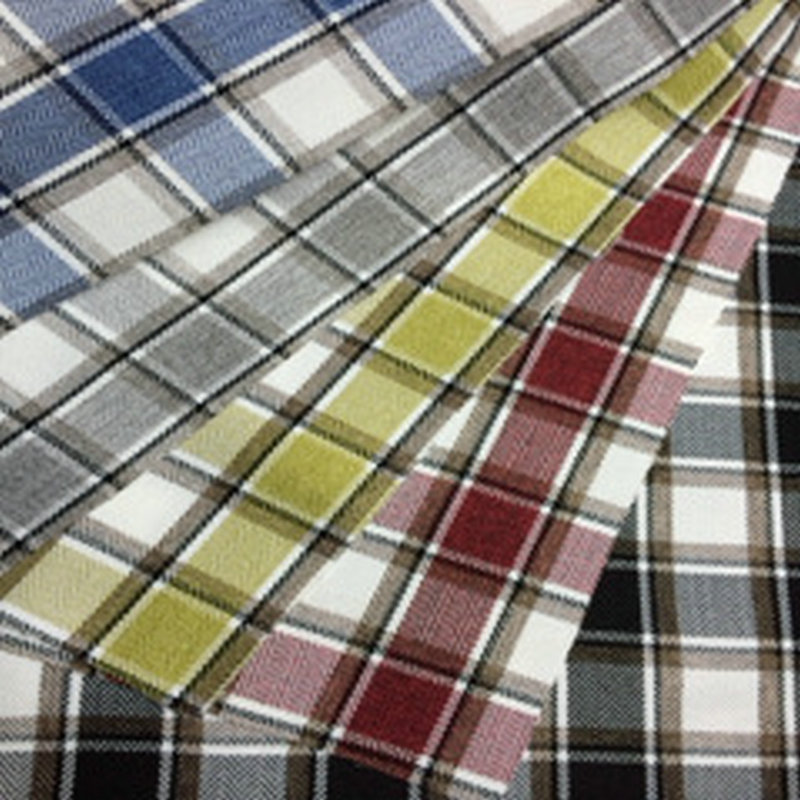 爆款箱包面料格子条纹沙发汽车坐垫面料 沙发套抱枕套布料色织布