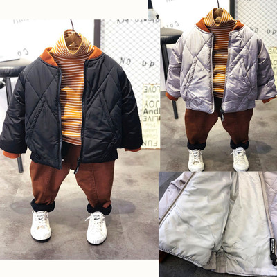 2019 Autumn and winter Children's jackets Children Jacket Korean Edition Bread wear Boy thickening Plus velvet models cotton-padded clothes
