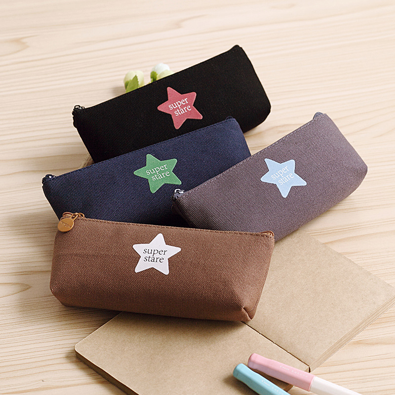 恒品簡約氣質三角筆袋 小清新學生文具盒