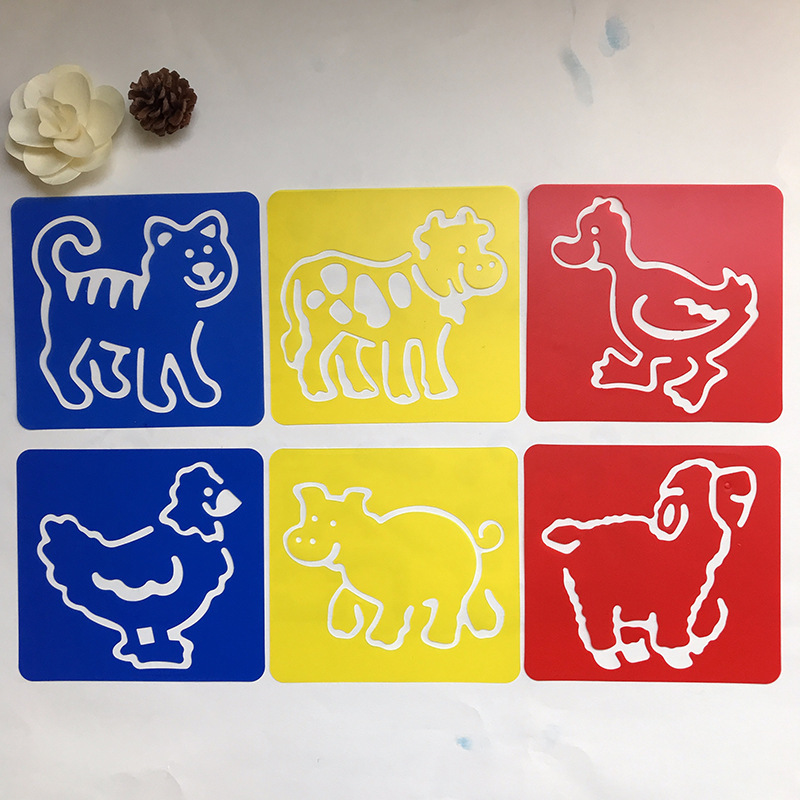 kids stencils fruits