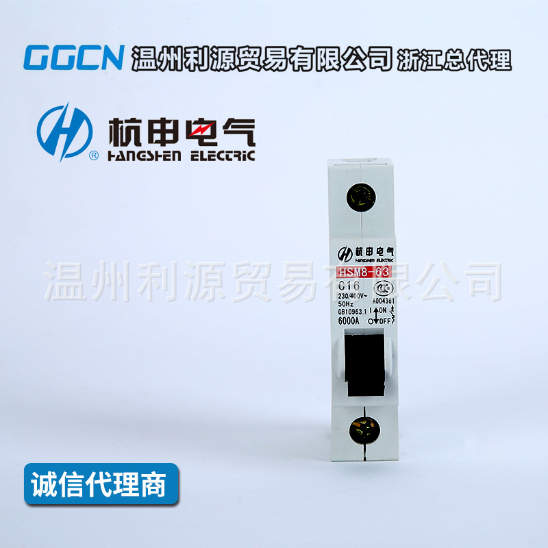 销售 杭州之江开关HSM8小型断路器 空气开关 塑料外壳式断路器