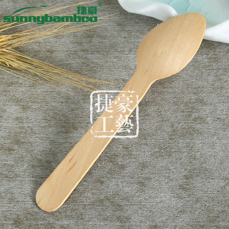 New disposable tableware, high-quality wooden pointed spoons, multi-purpose portable disposable knives, forks and spoons, wholesale from the manufacturer detail image 8