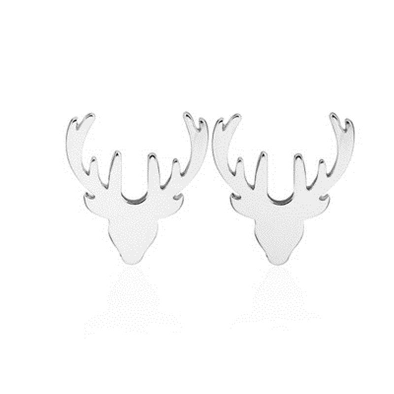 Mode Animal Renne Placage Or Argent Rose Dames En Alliage Boucles D&#39;oreilles En Gros display picture 20