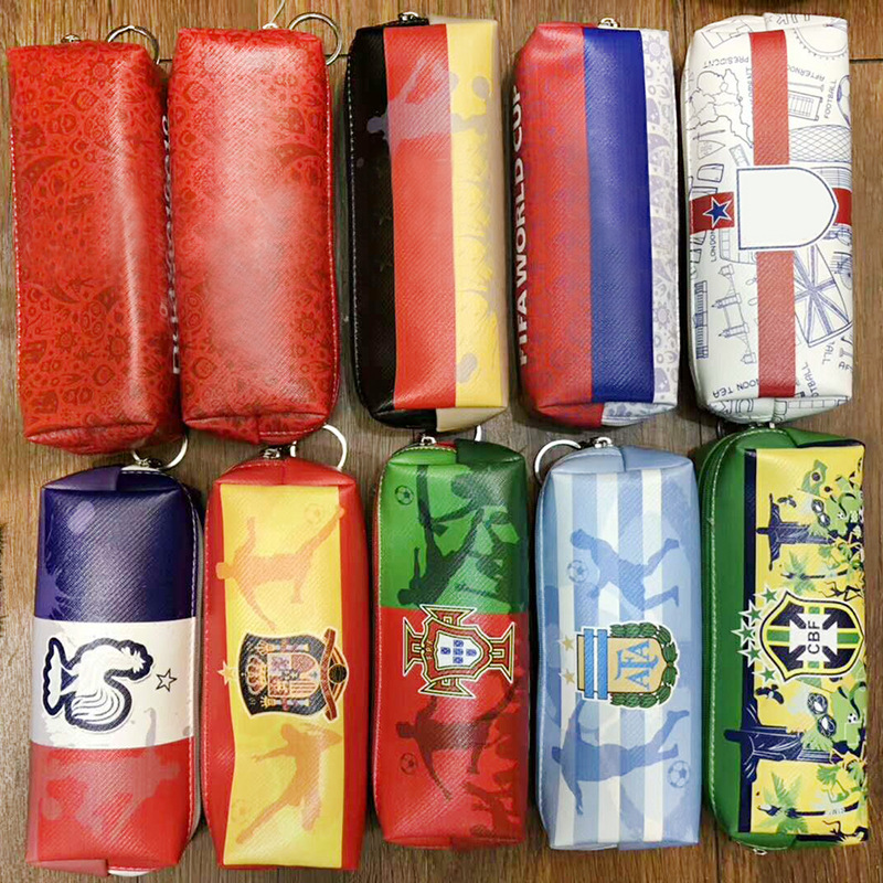 2020 European Cup World Cup Fan Keepsake National team Spain France Fan Pencil bag wholesale On behalf of