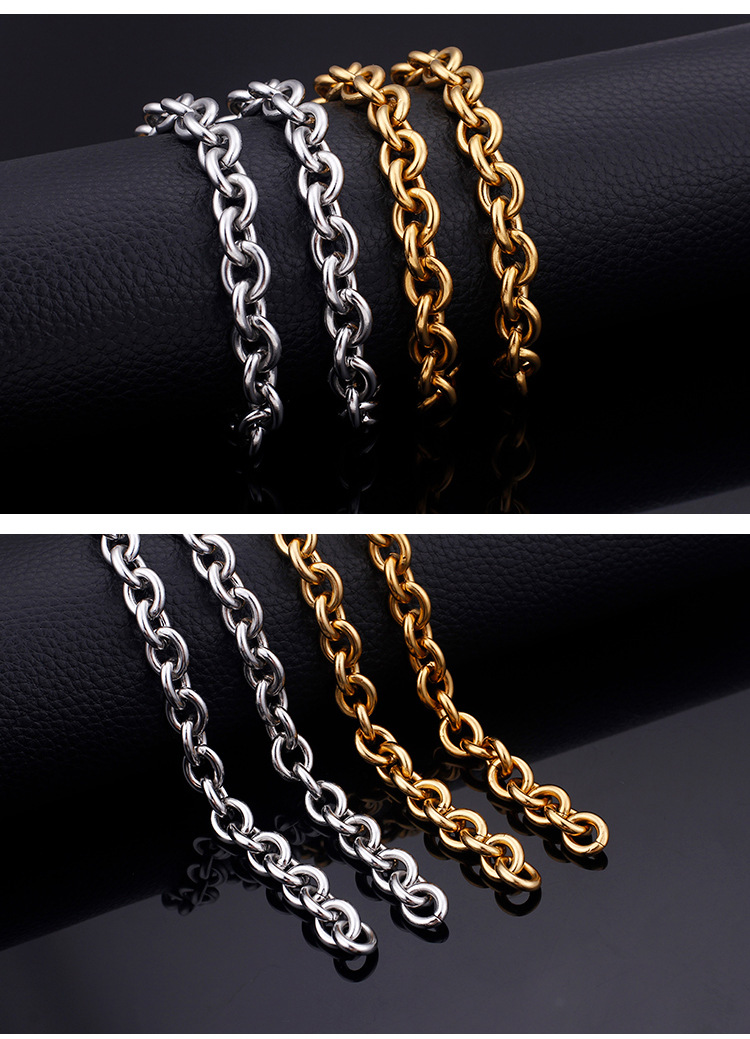 Titanium Steel 18K Gold Plated Fashion Plating Geometric Necklace display picture 4
