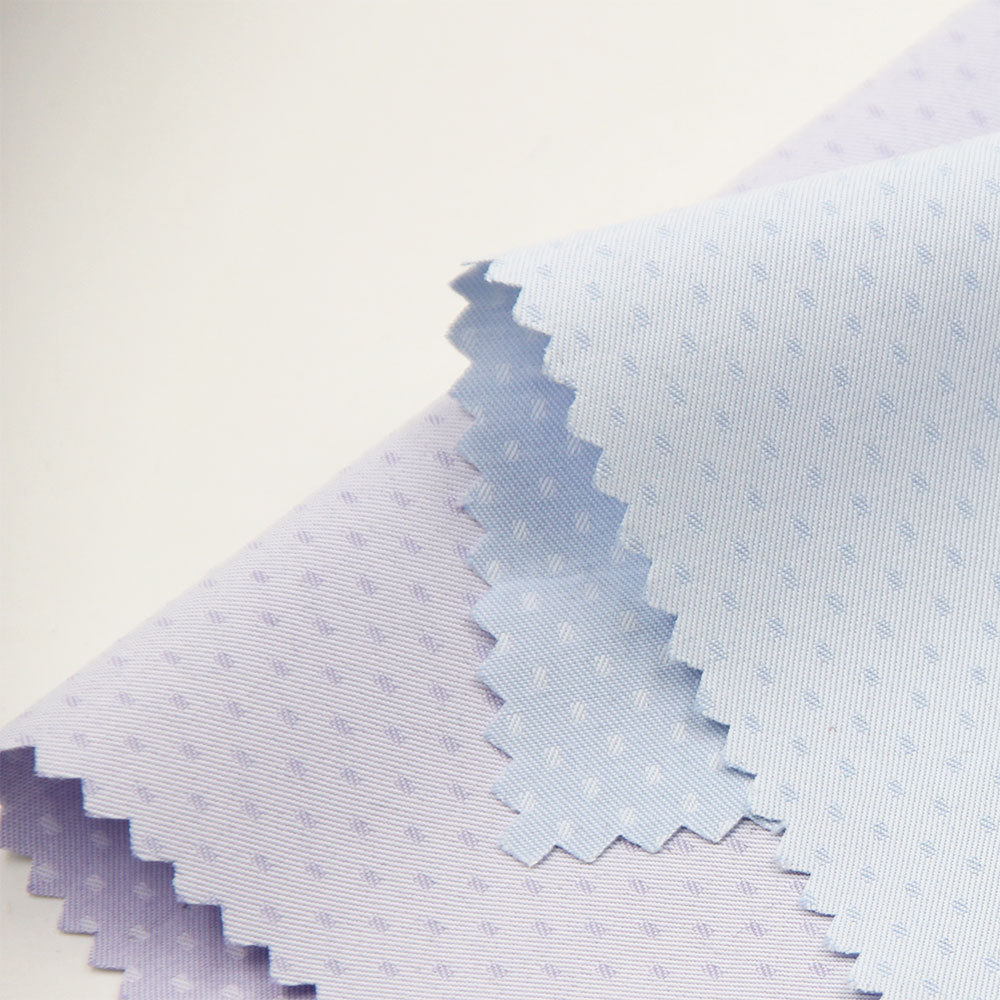 速瑞纺织  现货供应   色织小提花布  小清新男士衬衫面料供应