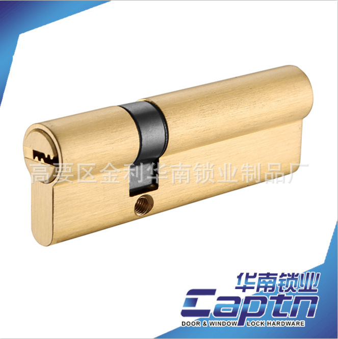 Ventas directas de la fábrica del sur de China Capitán Marca solo abierto 80mm cilindro de la cerradura de cobre parcial media dividida antirrobo accesorios de la cerradura del cilindro de la cerradura de la puerta