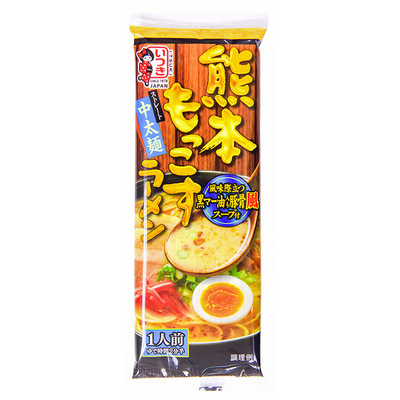 五木熊本拉面日本原裝進口豬骨濃湯面條104g方便速食湯面