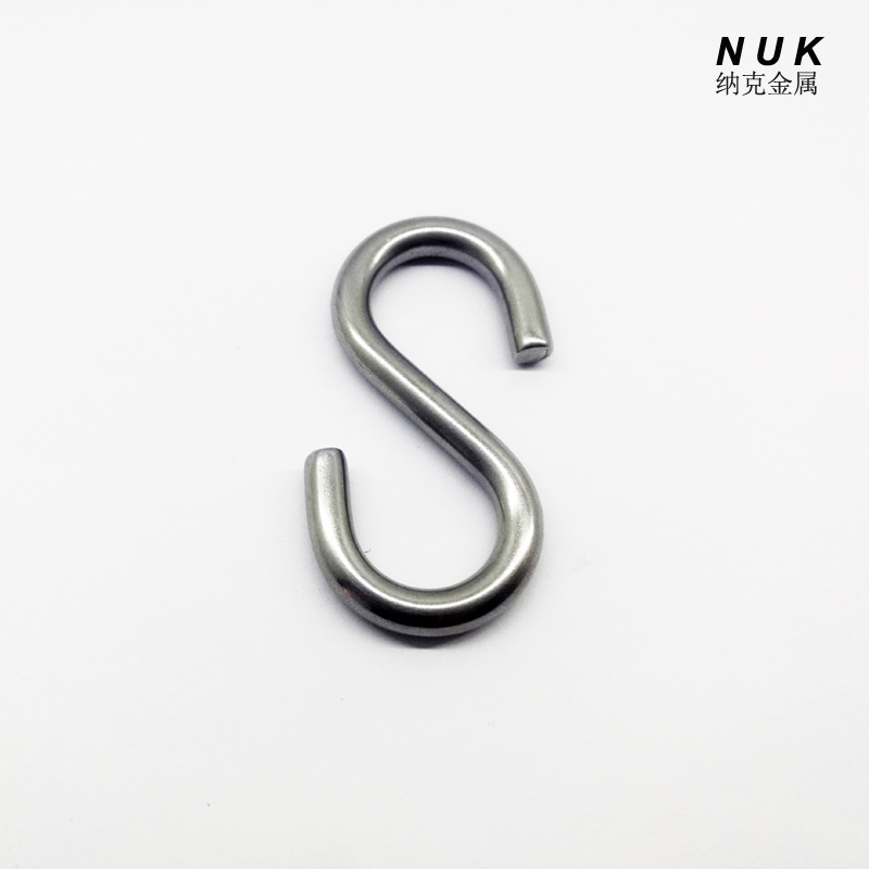 316不锈钢实心对称S钩 万用家居便利挂钩 锻打金属挂钩 s钩索具