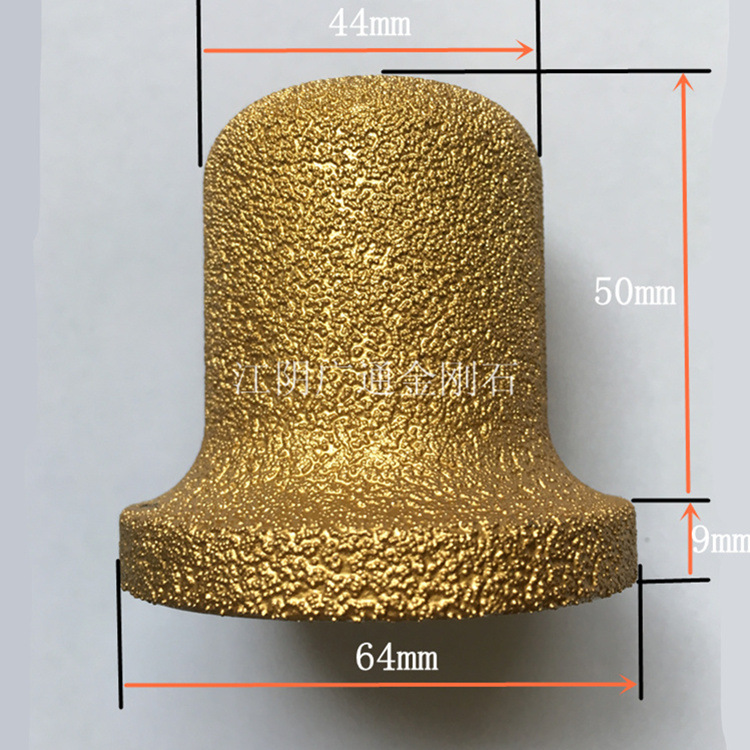 钎焊后挡水一体磨轮 磨边机用 后挡水边型刀头 后挡水圆弧刀