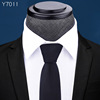 Tie with zipper, classic suit jacket, men's cloth, 7cm