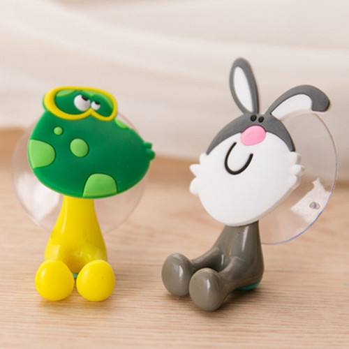 Creative toothbrush holder cute cartoon animal family suction cup toothpaste toothbrush holder style can be hung toothbrush storage rack
