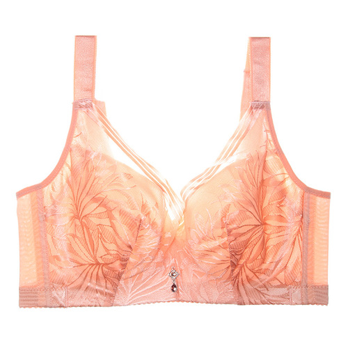 250 pounds fat mm large size full cup big breasts show small breathable adjustment women's underwear bra bra