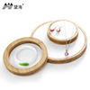 Organic jewelry, handle, bracelet, fashionable props, round set, stand, simple and elegant design, 3 piece set