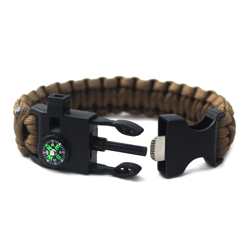 Travel universal bracelet, waterproof lighter, needle