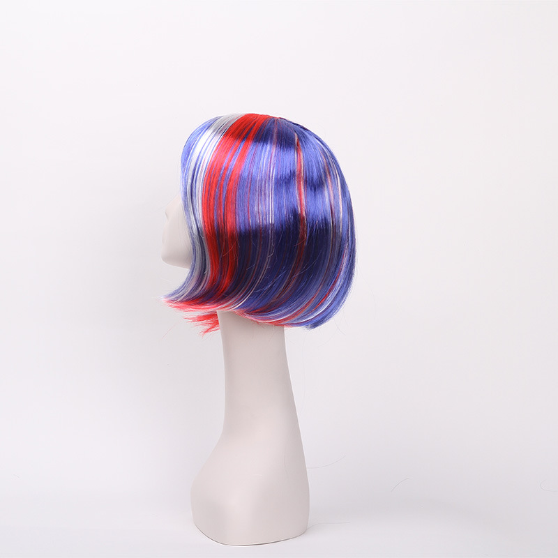 Newlook IMG-1282 nueva peluca de vacaciones de Bobo mixta multicolor