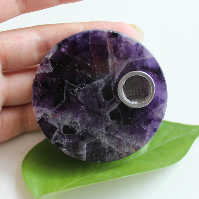 梦幻紫晶紫水晶圆形烟斗个性外国抽烟斗过滤网东海厂家直销批发 价格 厂家 哪里买 我有货 B 5yoho Cn