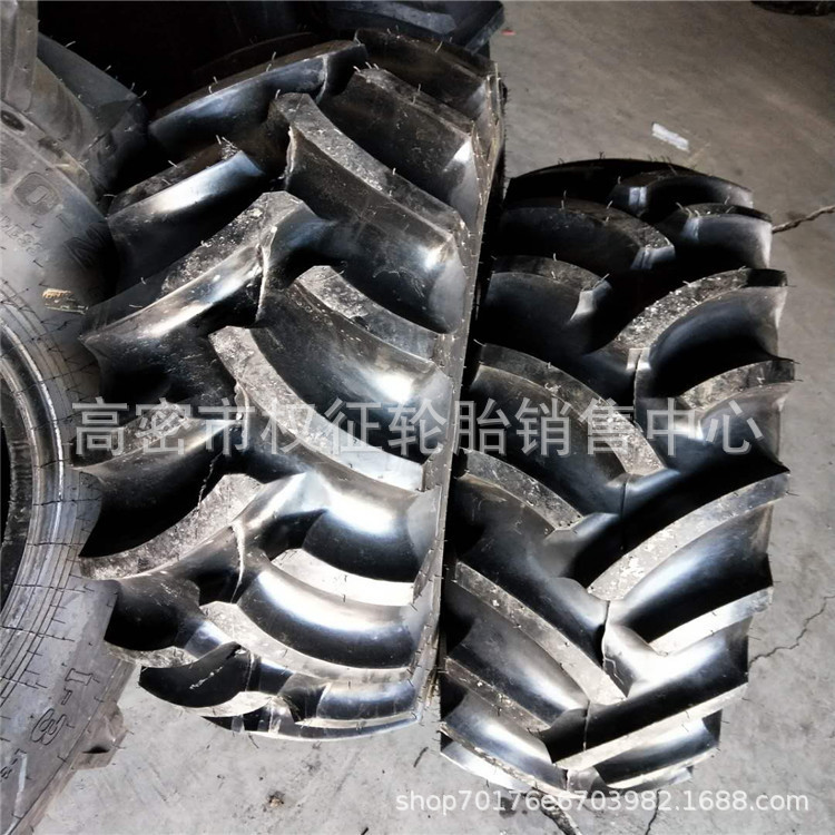 供应 12.4-24农用拖拉机轮胎12.4-24旱田人字胎加密花纹
