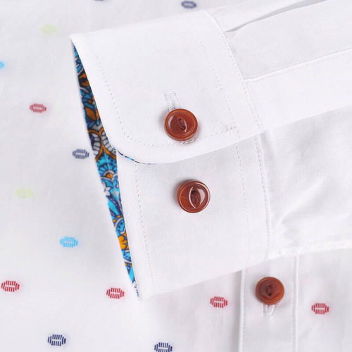 Goldberg Summer Collection Exquisite Business Print Shirt, Thin Men's Fashion Contrast Casual Short Sleeve Shirt