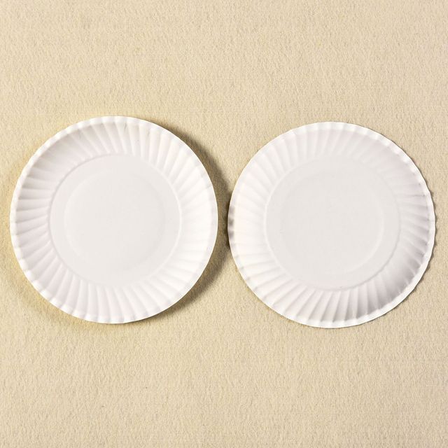 khay khay bánh sinh nhật đĩa giấy dùng một lần giấy 6 inch tròn trắng vẽ tấm giấy đảng bộ đồ ăn Bếp dùng một lần