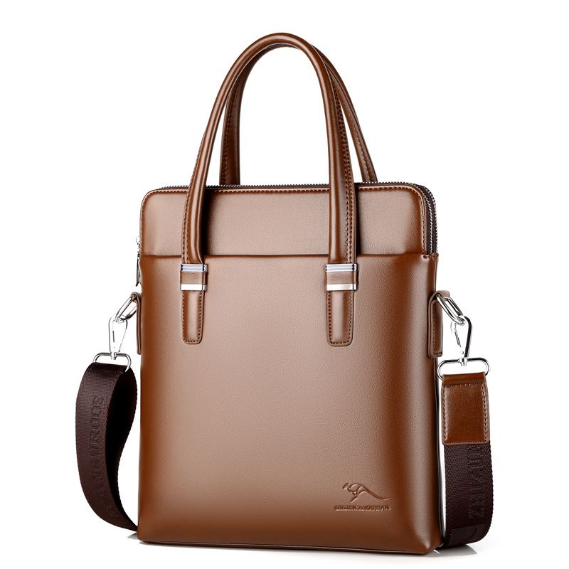 Cross-border supply men's handbag shoulder bag briefcase business backpack tote large capacity Bao Die Kangaroo