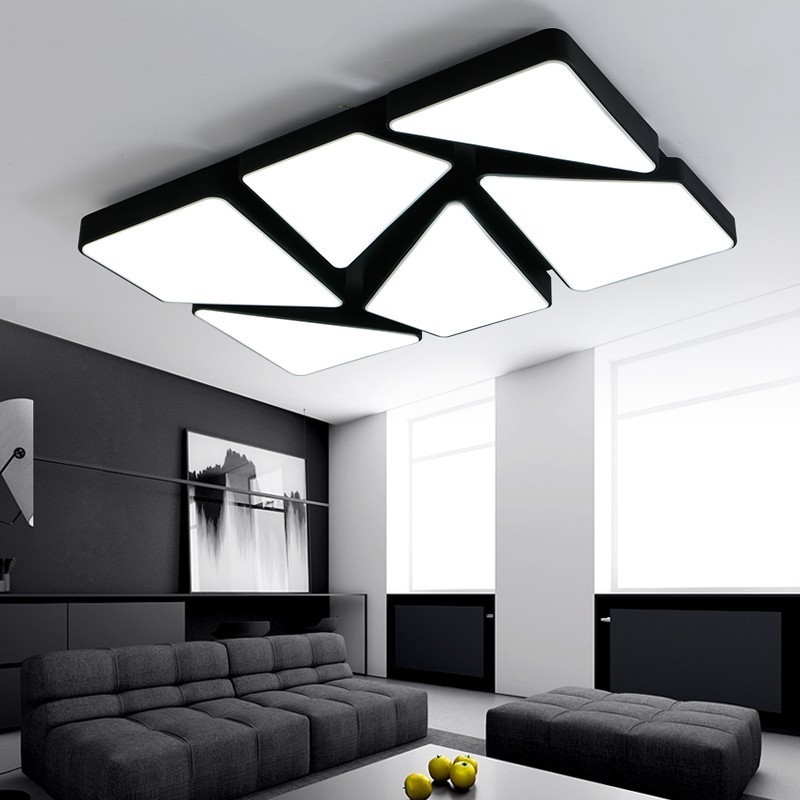包邮LED吸顶灯时尚创意长方形客厅灯现代简约卧室灯调光个性灯具
