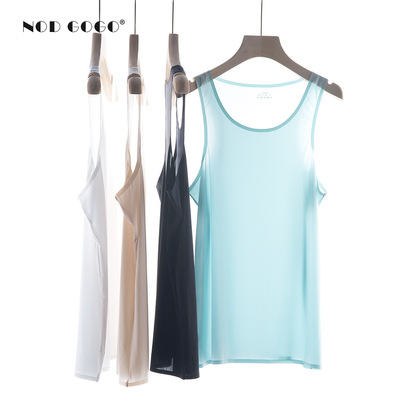 雷帝高高  冰絲無痕背心男 無袖打底衫